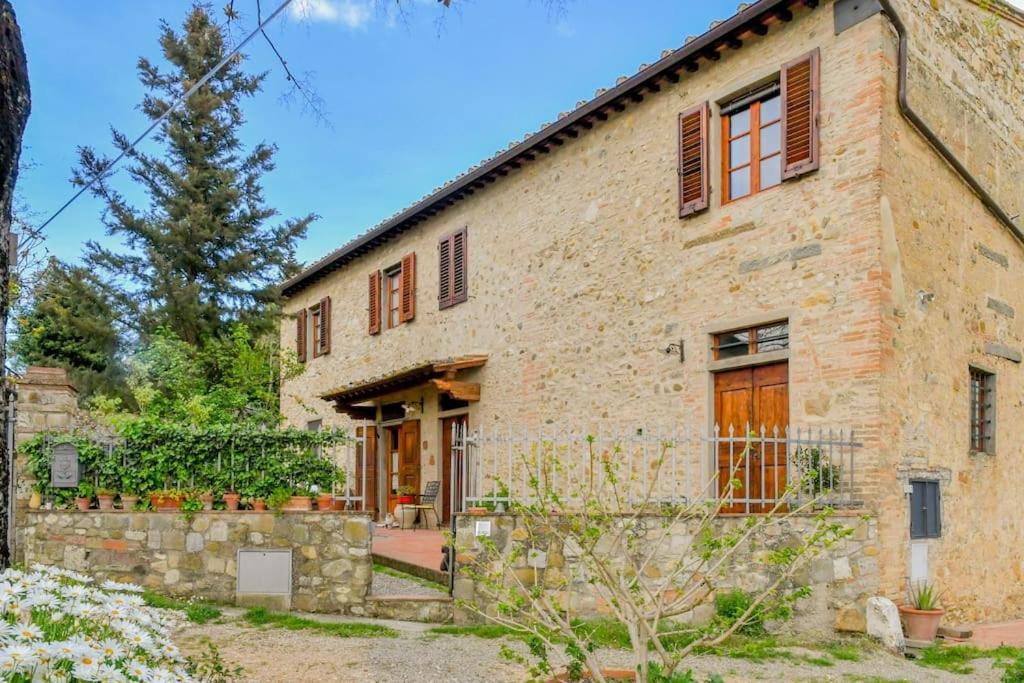 סאן דונינו Appartamento Con Vista Panoramica In Chianti מראה חיצוני תמונה