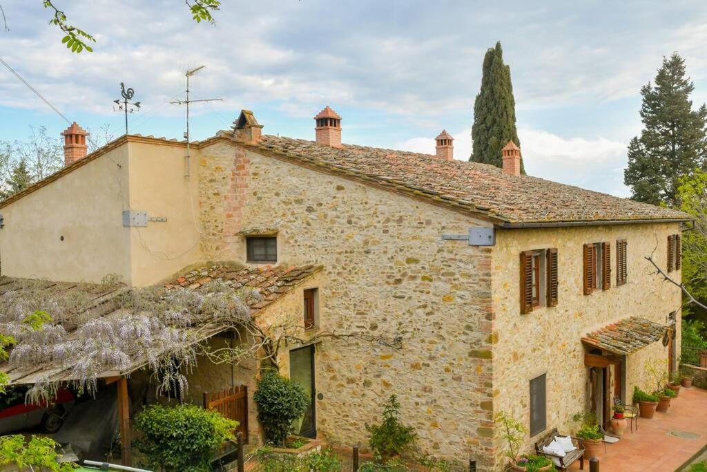 סאן דונינו Appartamento Con Vista Panoramica In Chianti מראה חיצוני תמונה