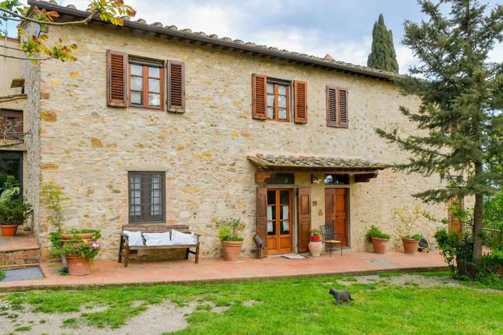 סאן דונינו Appartamento Con Vista Panoramica In Chianti מראה חיצוני תמונה